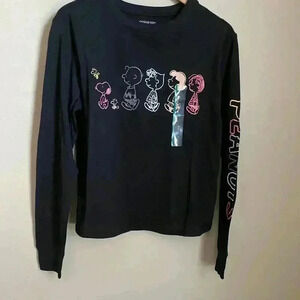 Peanuts Long Sleeve Graphic‎ T-Shirt Juniors Medium